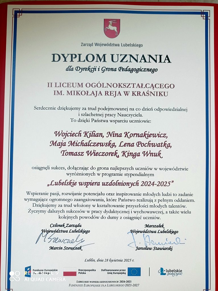 2025-04-28 Stypendyści Marszałka Województwa Lubelskiego